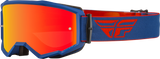 Fly Racing Fly Racing 37-51499 Zone Goggle Red/Navy W/ Red Mirror/Amber Lens