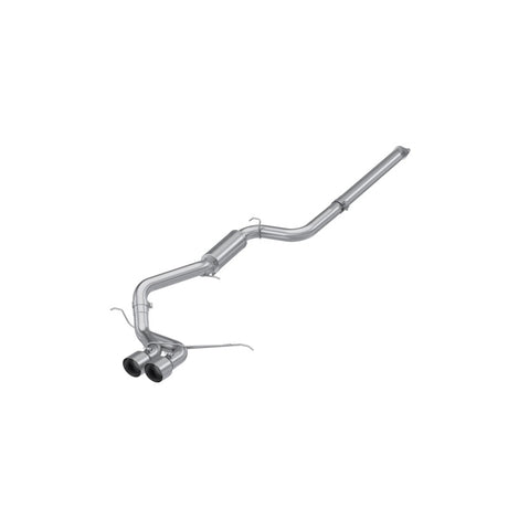 MBRP 13-18 Ford Focus ST 2.0L EcoBoost 3in Cat-Back Dual Outlet - Aluminized Steel Exhaust System, Armor Lite Series, 3 in. Diameter, Dual Center Outlet, 4.5 in. Tips.