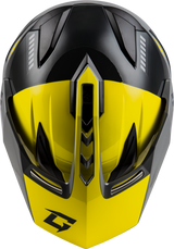 Gm 11s Ronin Snow Helmet W/ Elec Shld Yellow/Slvr/Grey Sm