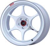 Enkei PF06 18x9.5 5x114.3 427mm Offset 75mm Bore White Machined