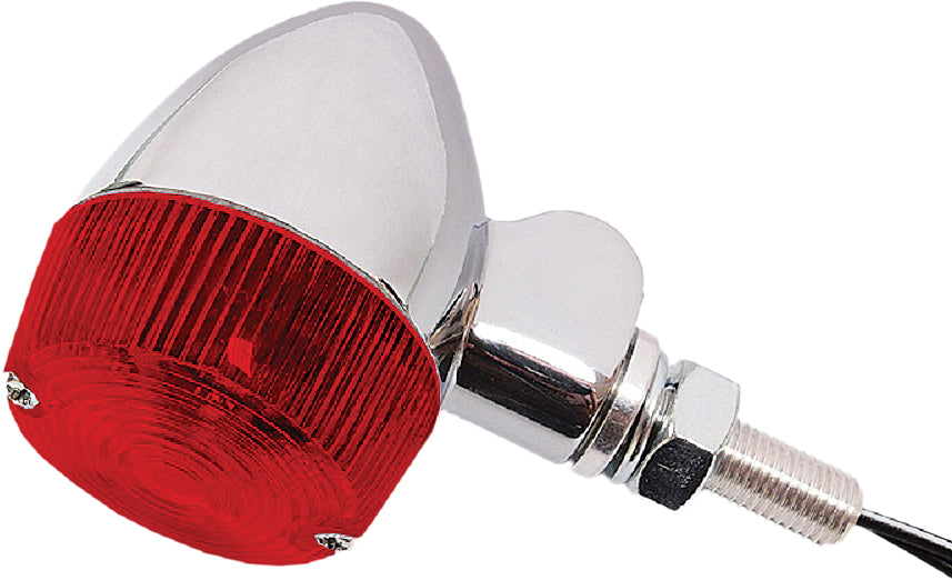 25-8325CM Turn Signal Style 1 Chrome W/Red Lens