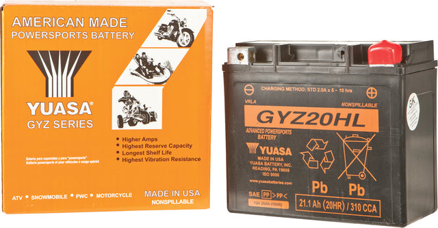 YUASA YUAM720GH Battery Gyz20hl Sealed Factory Activated