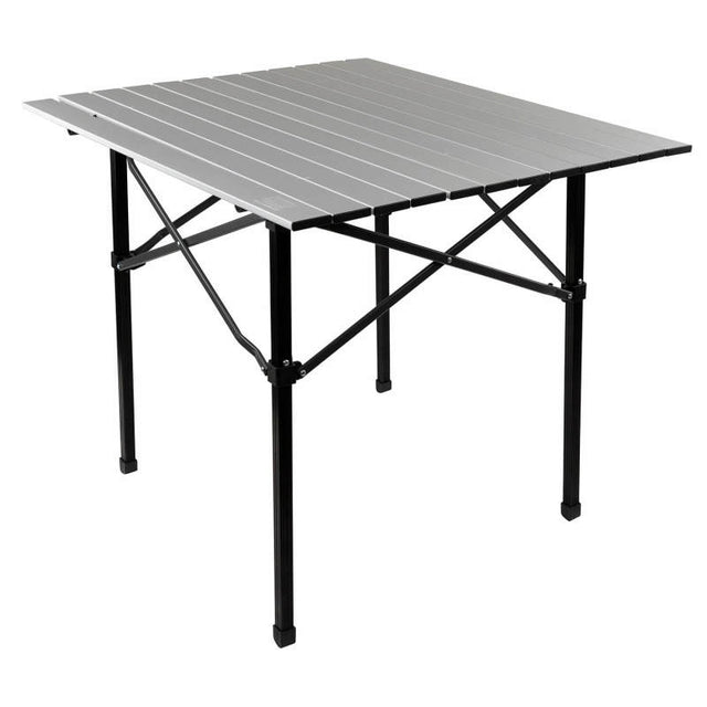 ARB Aluminum Camp Table 33.8X27.5X27.5in, perfect for RV, automotive, powersports, off-road, marine, exterior, truck accessories, interior, truck bed, RV parts, apparel, helmets, racing, riding, BMX activities.