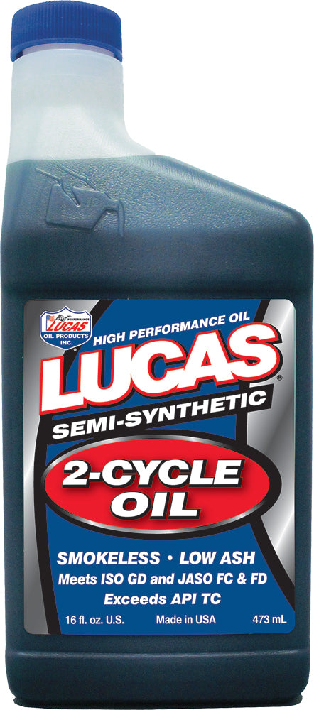 10120 Lucas Semi-Synthetic 2-Cycle Oil 16Oz 