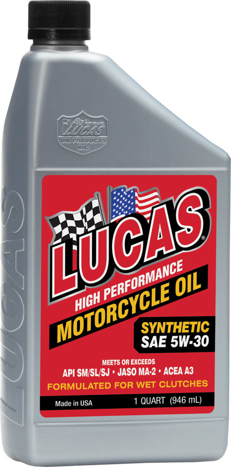 10706 Lucas Synthetic High Performance Oil 5W30 1Qt 