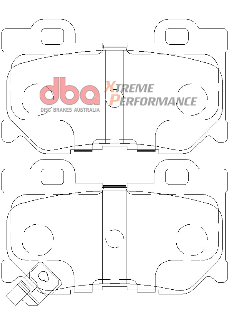 DBA 2009+ Nissan 370Z XP Extreme Performance Brake Pads - Rear