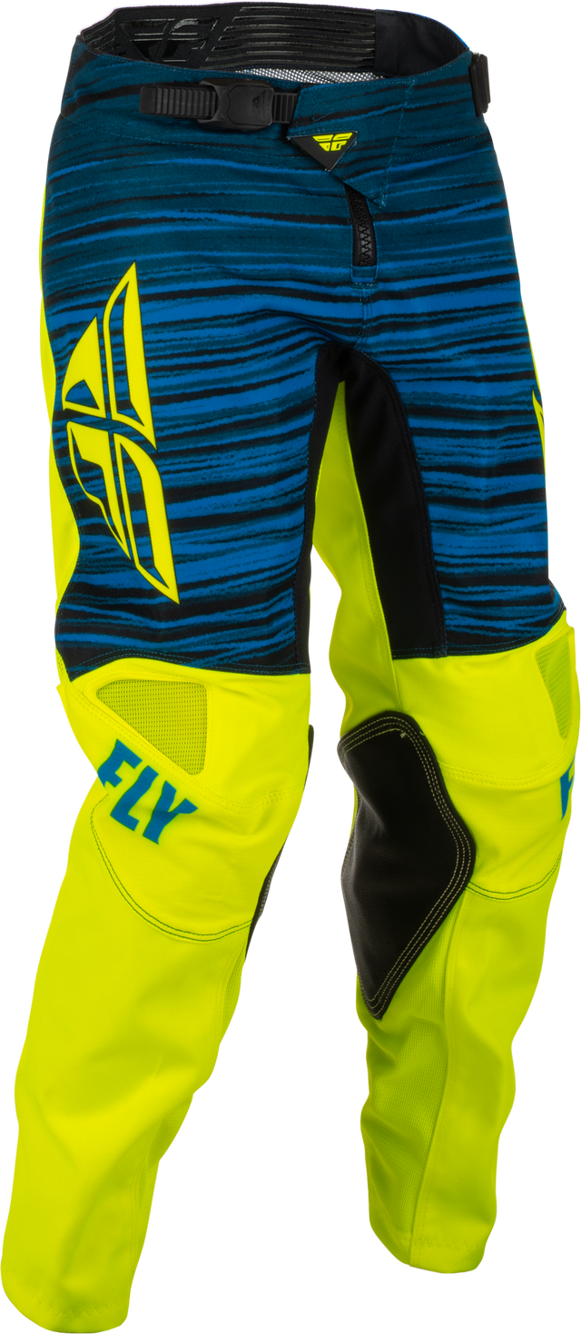 Fly Racing Fly Racing 375-53520 Youth Kinetic Wave Pants Hi-Vis/Blue Sz 20