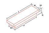 Tool Box Crossover Single Lid Narrow; Brite Tread; Aluminum; 69.75 Inch Length x 12 Inch Width x 14.25 Inch Height; 5.75 Cubic Foot Capacity