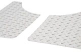 Mud Flap Multi-Fit (See Document for Guidance); 11 Inch X 19 Inch; Set of 2; Rectangle With Radius Notch; Without Logo; Brite Tread; Aluminum; Screw On