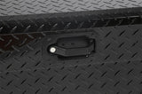 Tool Box Crossover Standard; Single Lid; Diamond Tread; Black Textured Powder Coated Aluminum; 69-3/4 Inch Length x 20 Inch Width x 12.2 Inch Height; 8.4 Cubic Foot Capacity; With Pull Handles