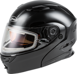 GMAX Md 01s Modular Snow Helmet W/Electric Shield Black 3x