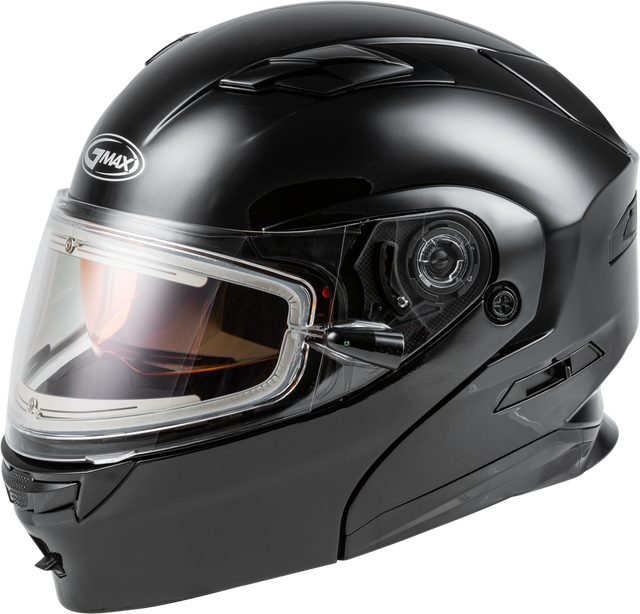 GMAX Md 01s Modular Snow Helmet W/Electric Shield Black 3x