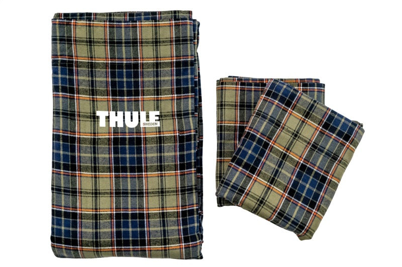 Thule Flannel Sheets for 2-Person Tents - Plaid Blue-Green