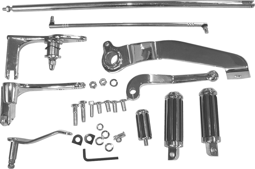 056095 Forward Control Kit W/Chrome Mounting Plates And Pegs