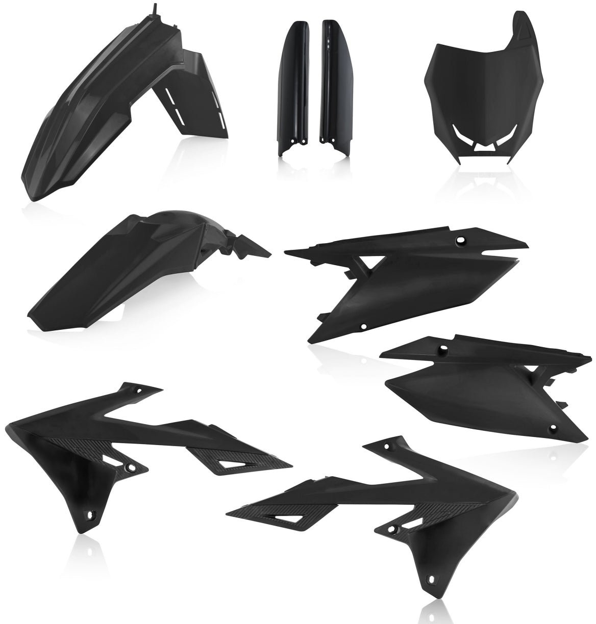 ACERBIS Full Plastic Kit Black for Powersports