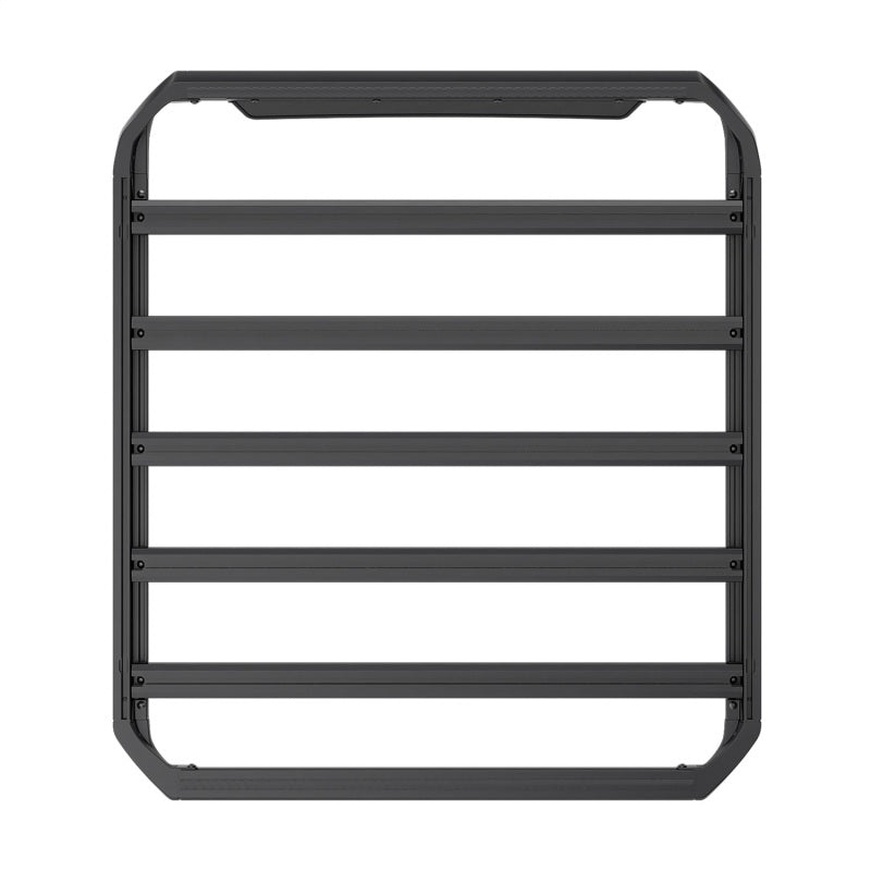 an image of a black metal rack