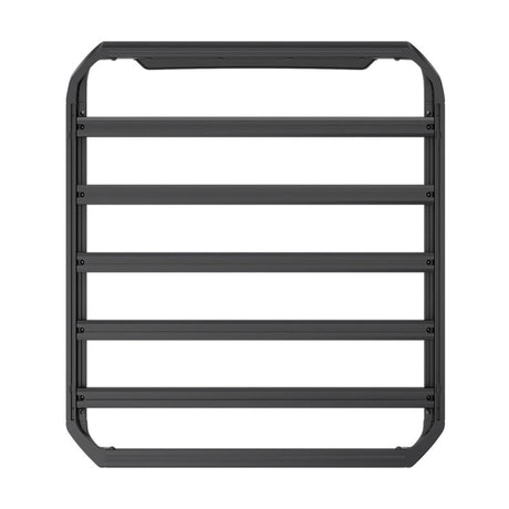 an image of a black metal rack