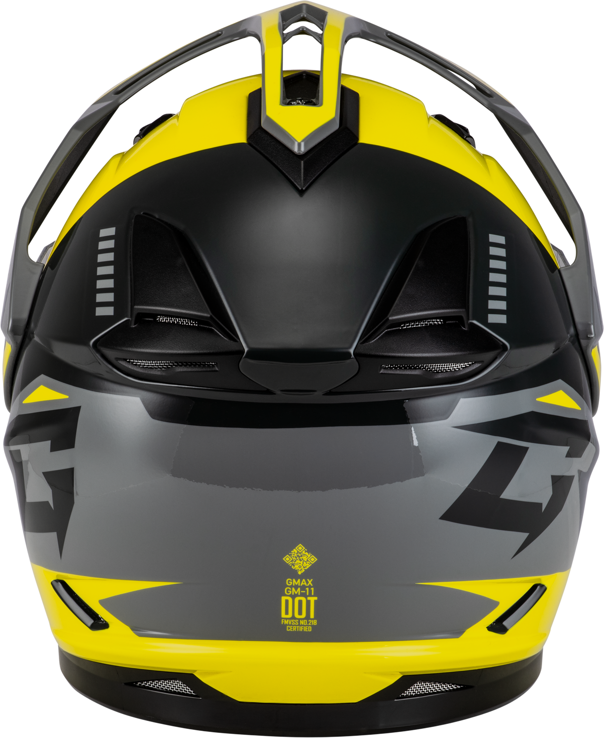 Gm 11s Ronin Snow Helmet W/ Elec Shld Yellow/Slvr/Grey Sm