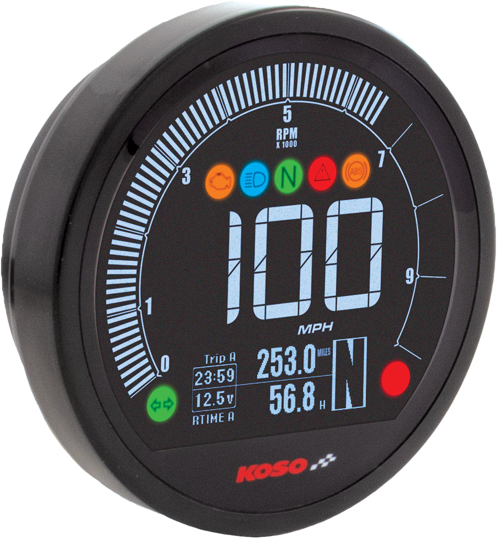 KOSO Dl 04 Speedo Black Universal