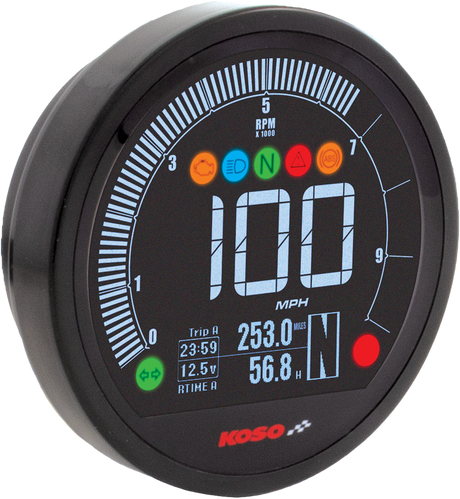 KOSO Dl 04 Speedo Black Universal