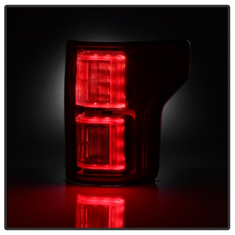 Spyder 18-19 Ford F-150 (w/Blind Spot Sensor) LED Tail Lights - Red Clear (ALT-YD-FF15018-LED-RC) 