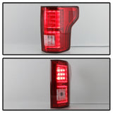 Spyder 18-19 Ford F-150 (w/Blind Spot Sensor) LED Tail Lights - Red Clear (ALT-YD-FF15018-LED-RC) 