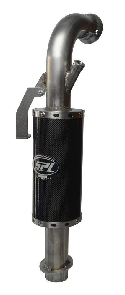 134-176 Lightweight Silencer 850 Carbon Fiber StainleSS