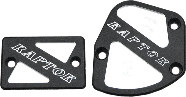 TSET1-RBLK Throttle & Brake Cover Set Black Logo Raptor 