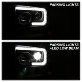 Spyder 05-07 Ford F250/350/450 Super Duty Projector LED Black PRO-YD-FS05V2PL-BK