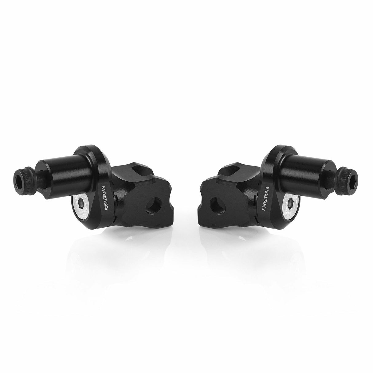 Eccesntric Footpeg Mount Kit Rider Adjust Black Pr