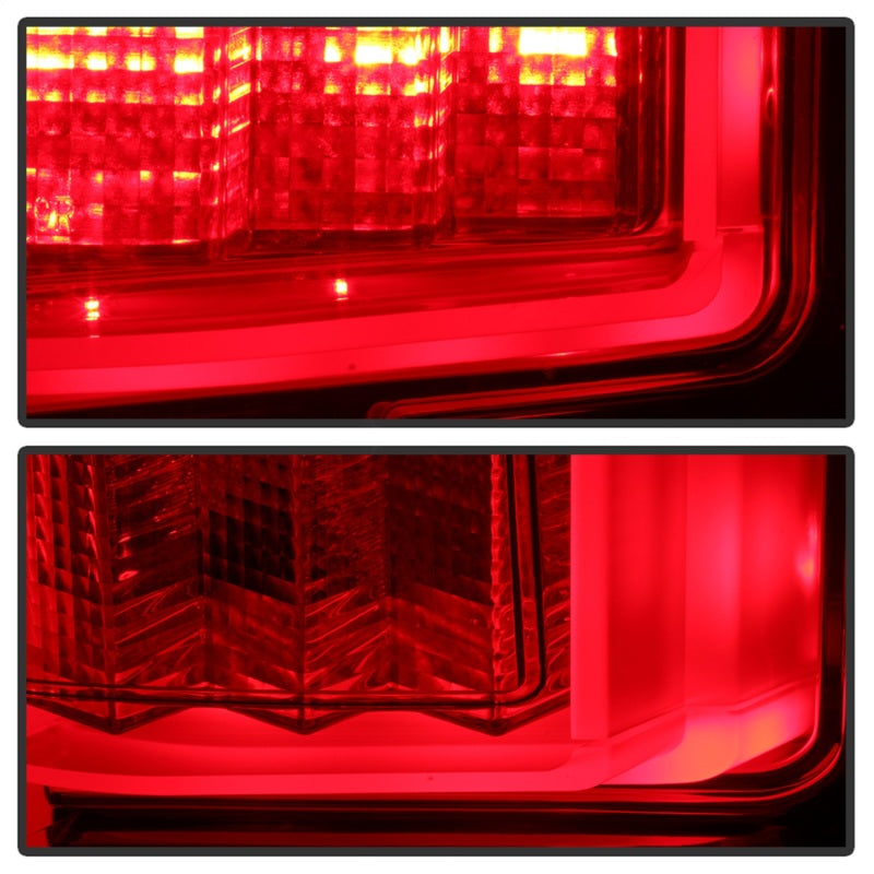 Spyder 18-19 Ford F-150 (w/Blind Spot Sensor) LED Tail Lights - Red Clear (ALT-YD-FF15018-LED-RC) 