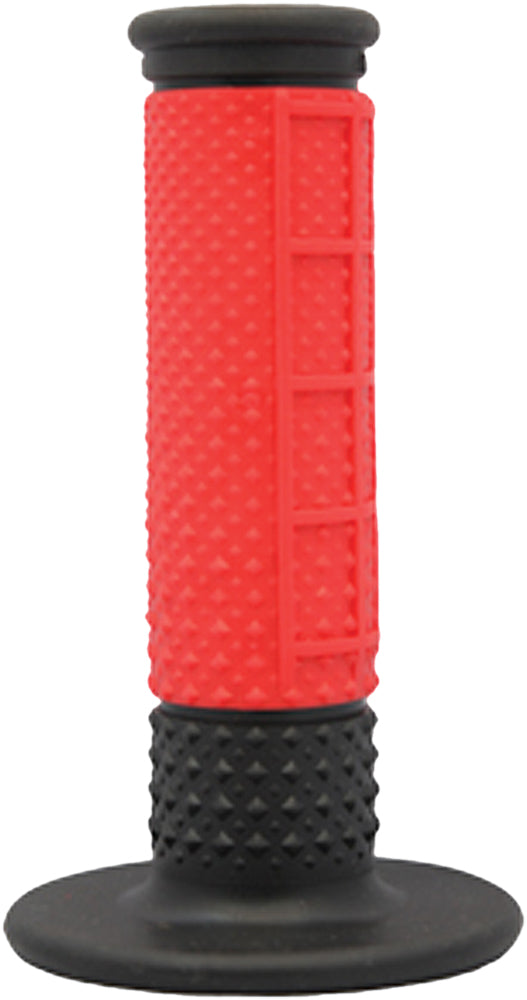 MXW08 X.9 Half Waffle Grips Red/Black 