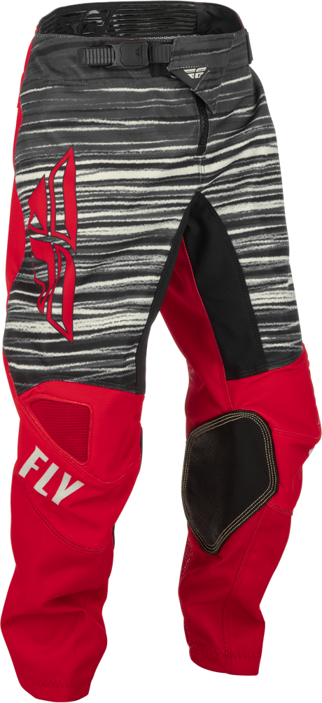 Fly Racing Fly Racing 375-53724 Youth Kinetic Wave Pants Red/Grey Sz 24