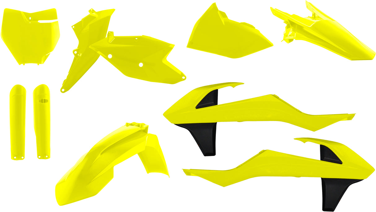 ACERBIS Full Plastic Kit Fluorescent Yellow for Powersports