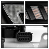 Spyder 19-22 Dodge Ram 2500 Halogen Projector Headlights - Black - Sequential LED Turn Signal Details